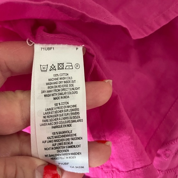 French Connection Eyelit Appelona Broderie embroidered one shoulder mini… - Picture 11 of 13